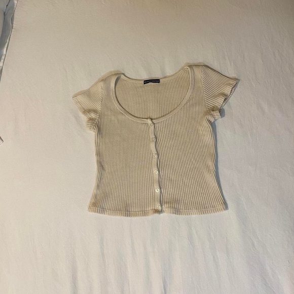 Brandy Melville Tops - Cream short sleeve zelly top
- from brandy Melville